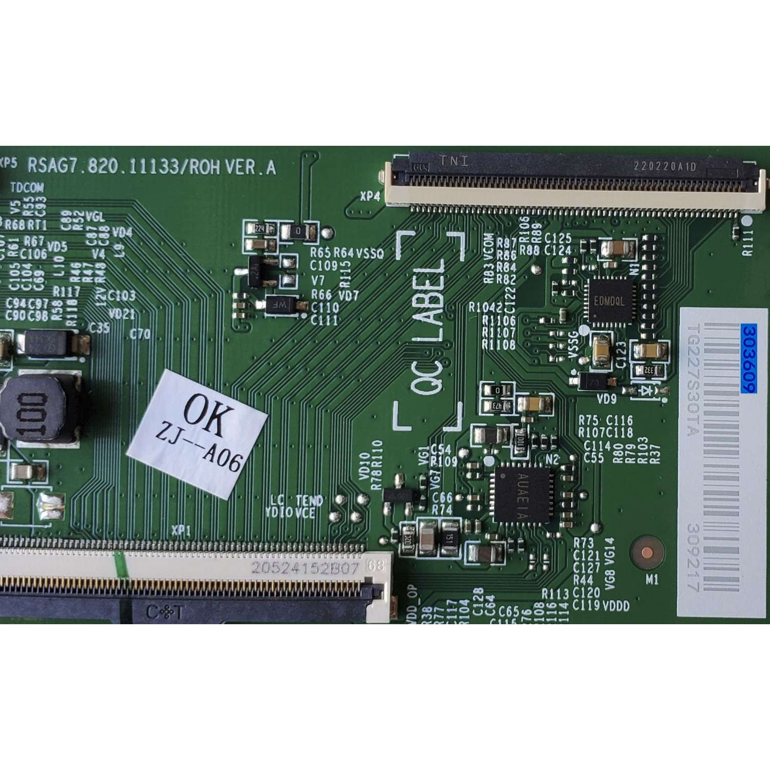 KIT DE TARJETAS PARA SMART TV HISENSE·ROKU TV  / MAIN FUENTE 315180 / RSAG7.820.12376/ROH / 315181 / 3TE43G2225 / 43A53FUR / T-CON 303609 / RSAG7.820.11133/ROH / 309217 / PANEL HD425Y1U52-T0L2\GM\CKD3A\ROH / DISPLAY T430QVN03.M / MODELO 43R6E4 43A53FUR - Imagen 2